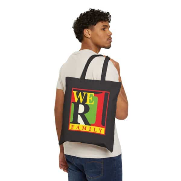 WeR1 (We Are One) Family Canvas Tote Bag - Black