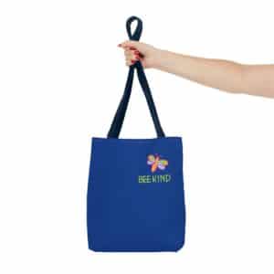 Bee Kind Honeycomb Quilt Tote Bag - 13" x 13"