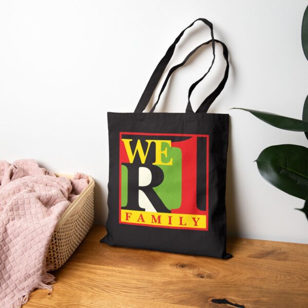 WeR1 (We Are One) Family Canvas Tote Bag - Black