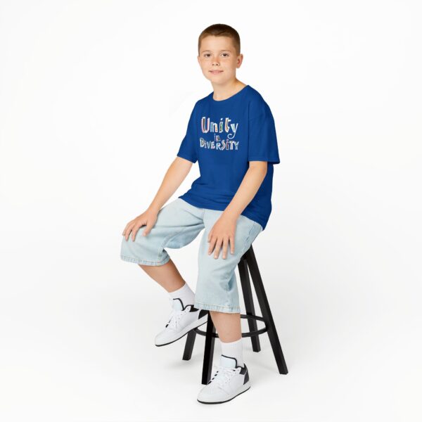 Unity in Diversity Kids Cotton Tee in Royal Blue
