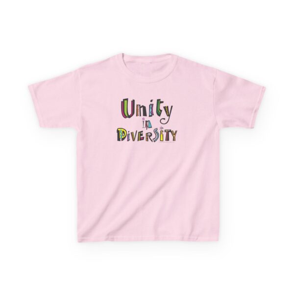 Unity in Diversity Kids Cotton Tee in Light Pink