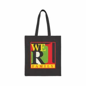 WeR1 (We Are One) Family Canvas Tote Bag - Black