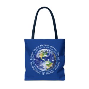 World Citizen/My Home 2-sided Tote Bag - Back