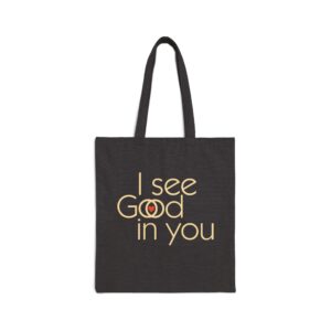 I See Good/God in You Cotton Tote Bag - Black