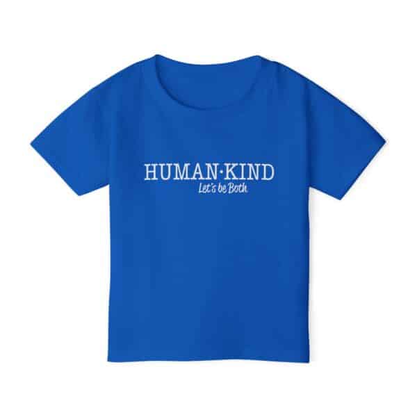 Human*Kind – Let’s Be Both Toddler T-shirt - Royal Blue