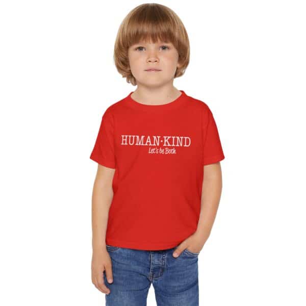 Human*Kind – Let’s Be Both Toddler T-shirt - Red