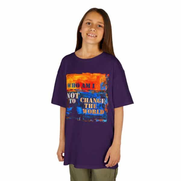 Who Am I NOT to Change the World – Kids Tee - Who Am I NOT to Change the World – Kids Tee - Purple