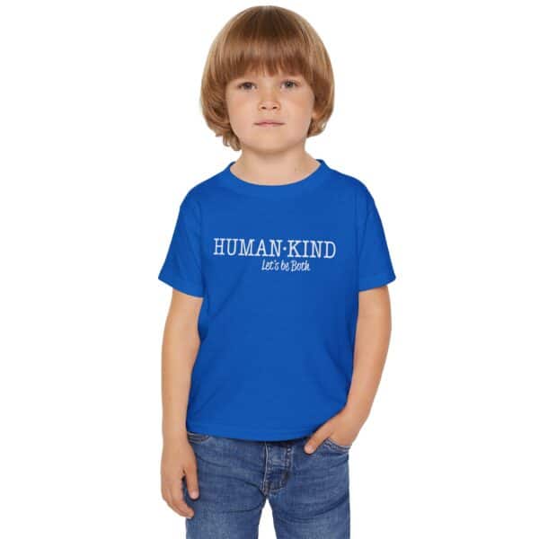 Human*Kind – Let’s Be Both Toddler T-shirt - Royal Blue