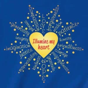 Illumine My Heart Kid's T-shirt on Royal