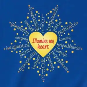 Illumine My Heart Kid's T-shirt on Royal