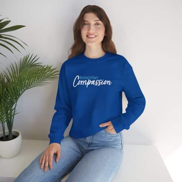 Remember Compassion Sweatshirt - Royal Blue
