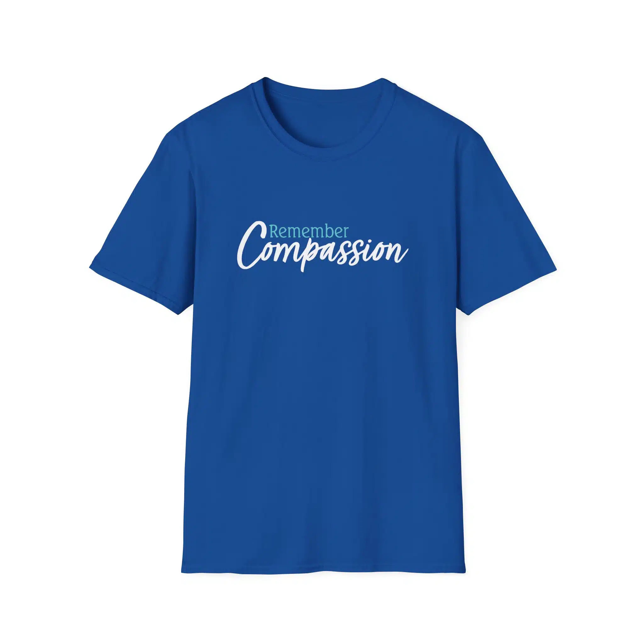Remember Compassion T-Shirt - Royal Blue