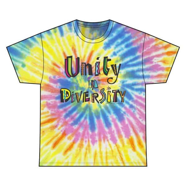 Unity in Diversity Tie Dye Cotton Tee