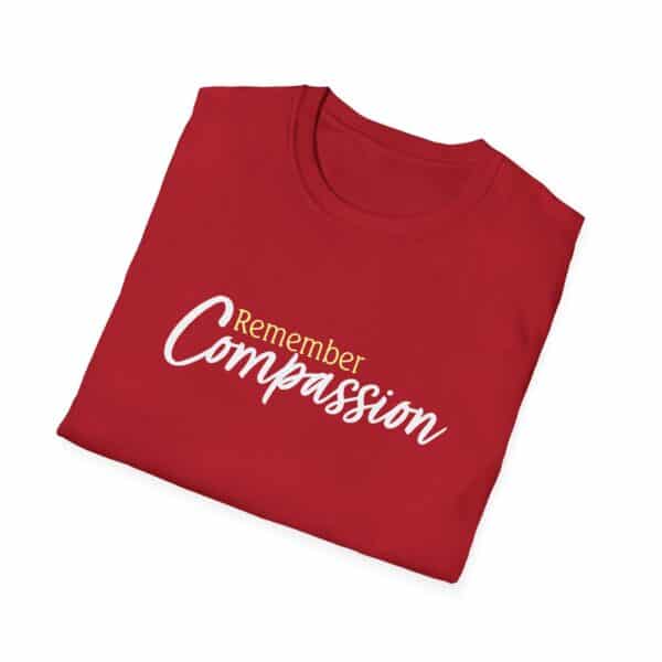 Remember Compassion T-Shirt - Cherry Red