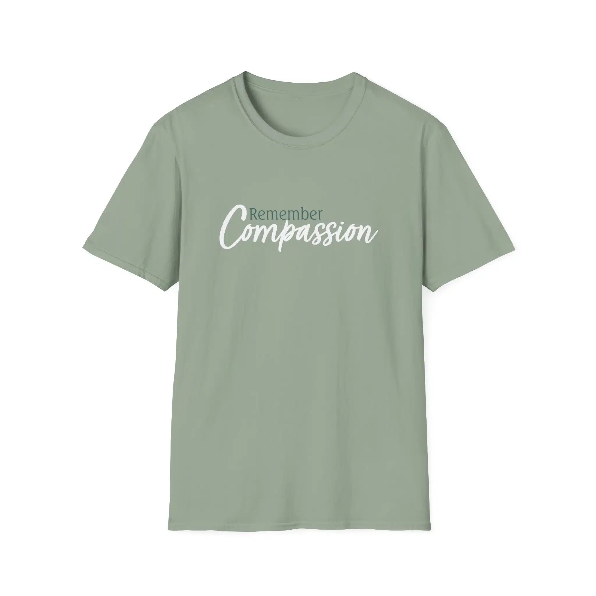 Remember Compassion T-Shirt - Sage Green