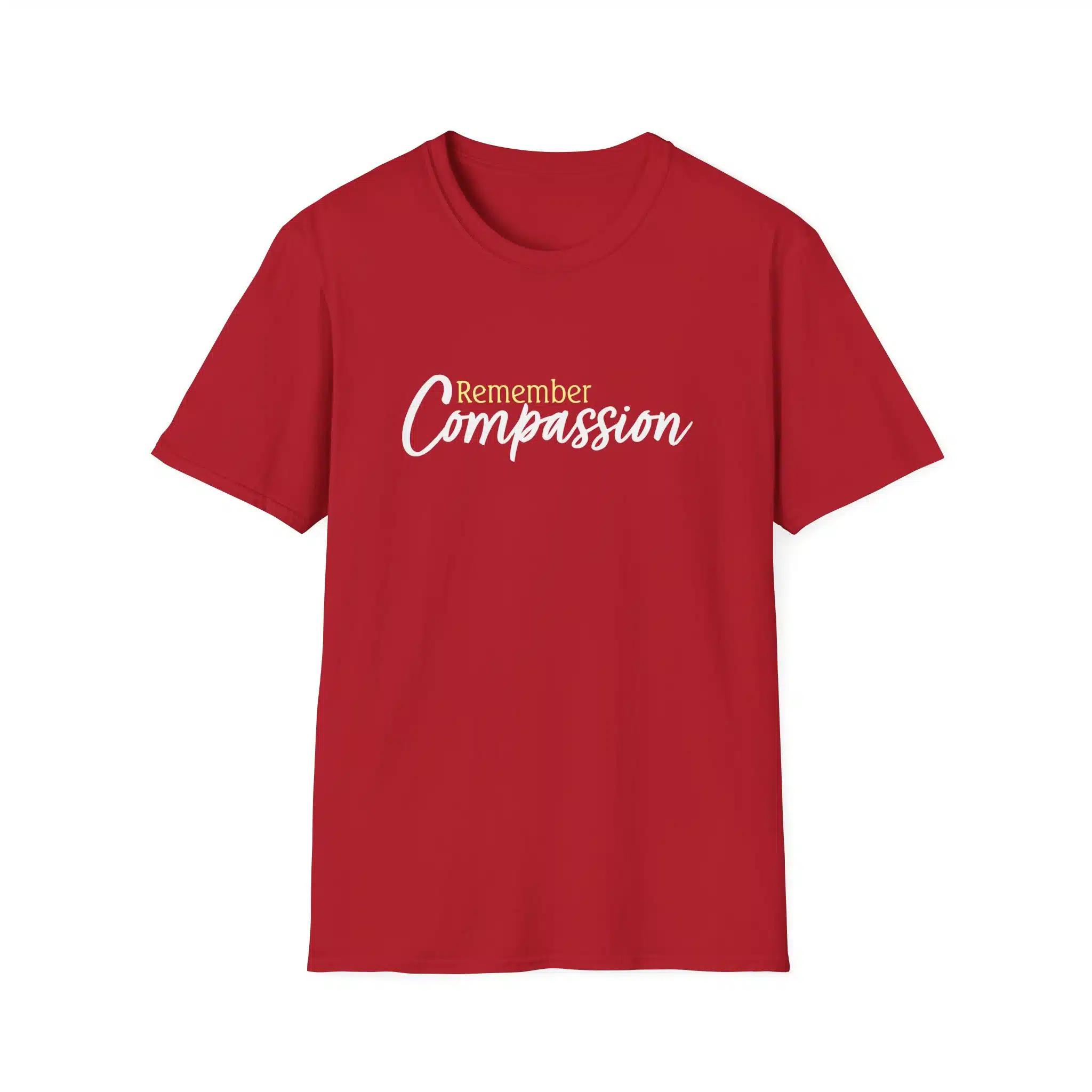 Remember Compassion T-Shirt - Cherry Red