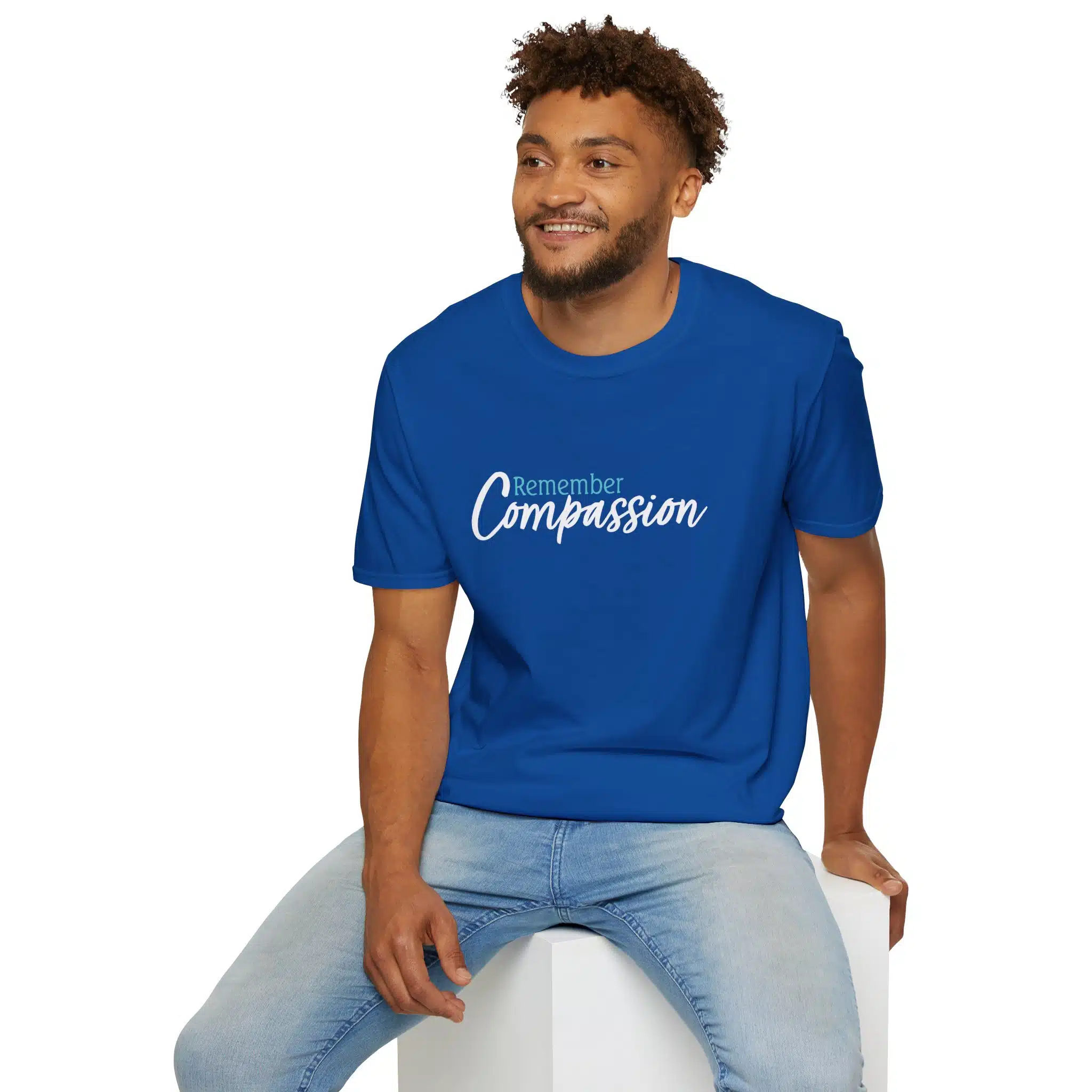 Remember Compassion T-Shirt - Royal Blue