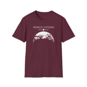 Classic World Citizen T-Shirt - Maroon
