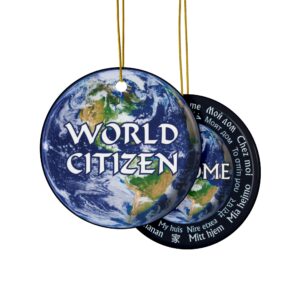 World Citizen/My Home Decorative Ceramic Ornaments