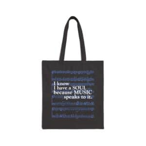 I Know I Have a SOUL Tote Bag - Black