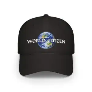 Full Color World Citizen Baseball Cap - Black