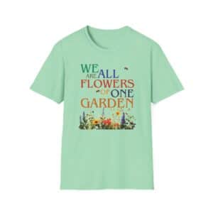 Flowers of One Garden T-Shirt - Mint Green