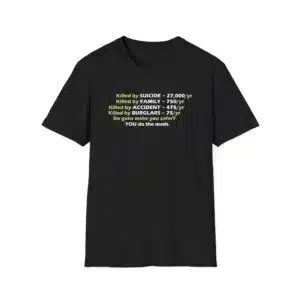 Do the Math on Gun Deaths T-Shirt - Black