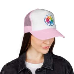 Neighbors Helping Neighbors Cap - Light Pink/White/Light Pink