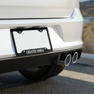 Created Noble Metal License Plate Frame