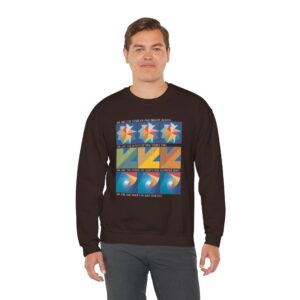 Colors of One Quilt Sweatshirt - Dark Chocolate
