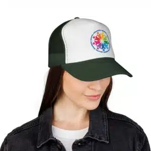 Neighbors Helping Neighbors Cap - Dark Green/White/Dark Green