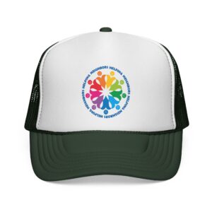 Neighbors Helping Neighbors Cap - Dark Green/White/Dark Green