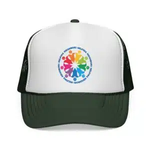 Neighbors Helping Neighbors Cap - Dark Green/White/Dark Green