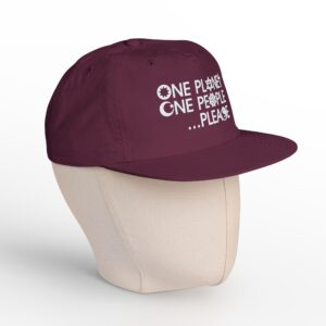 One Planet, One People …Please Cap - Burgundy