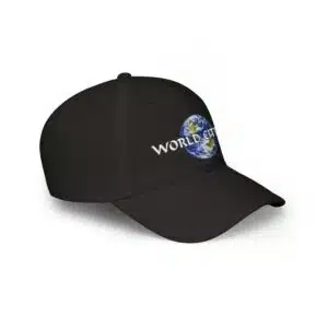 Full Color World Citizen Baseball Cap - Black