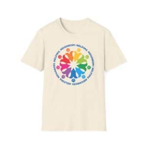 Neighbors Helping Neighbors T-Shirt on Natural