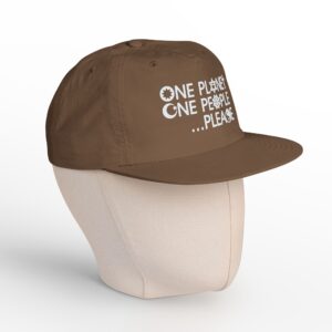 One Planet, One People …Please Cap - Walnut