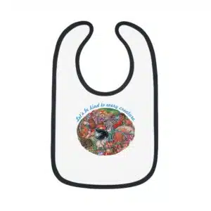 Let's be kind to every creature baby big with black trim