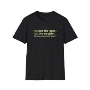 Why Guns - printed on front - black