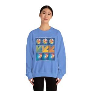 Colors of One Quilt Sweatshirt - Carolina Blue