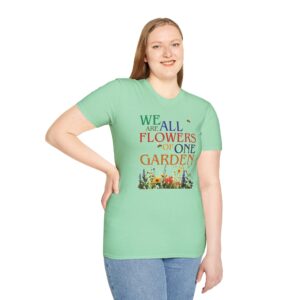 Flowers of One Garden T-Shirt - Mint Green