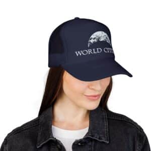 Full Color World Citizen Baseball Cap - Navy