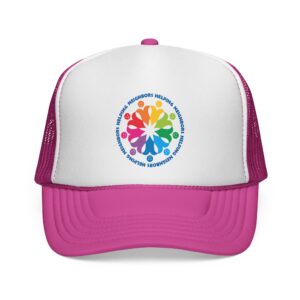 Neighbors Helping Neighbors Cap - Hot Pink/White/Hot Pink