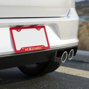 WE R 1 Family (We are one) Metal License Plate Frame
