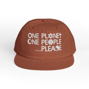 One Planet, One People ...Please - Surf Cap