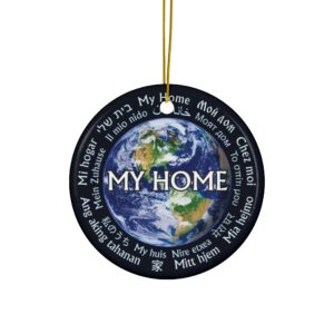 World Citizen/My Home Decorative Ceramic Ornaments