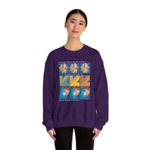 Colors of One Quilt Sweatshirt - Purple