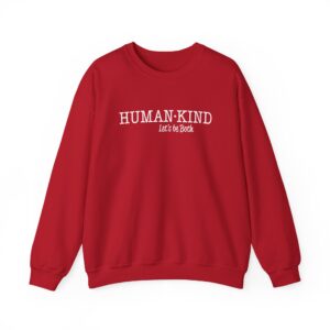 Human*Kind – Let’s be both Sweatshirt - Cherry Red