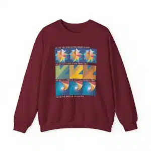 Colors of One Quilt Sweatshirt - Garnet