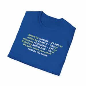 Do the Math on Gun Deaths T-Shirt - Royal